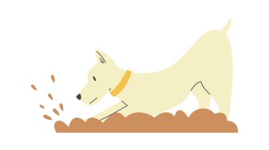 Köpek Bataklık Vektör Resimlerinde Oynuyor