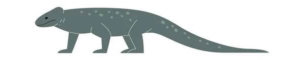Monitor Eidechse Reptil Vektor Illustration — Stockvektor