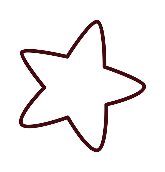 Ilustracja Wektora Ikony Gwiazdy Długiej — Wektor stockowy