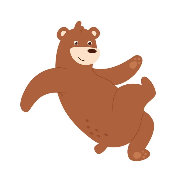 Χορός Αρκούδα Ζώων Εικονογράφηση Διάνυσμα — Διανυσματικό Αρχείο