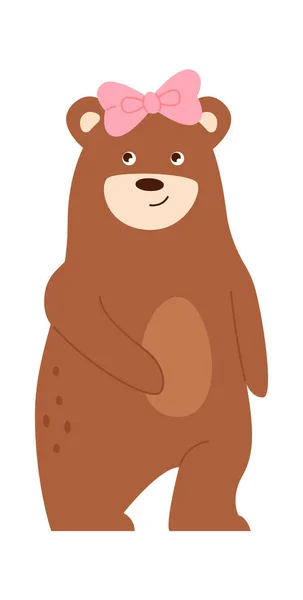 Векторная Иллюстрация Самки Медведя — стоковый вектор