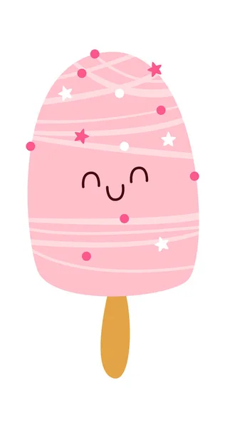 Ice Cream Character Vector Illustration — Stockvektor