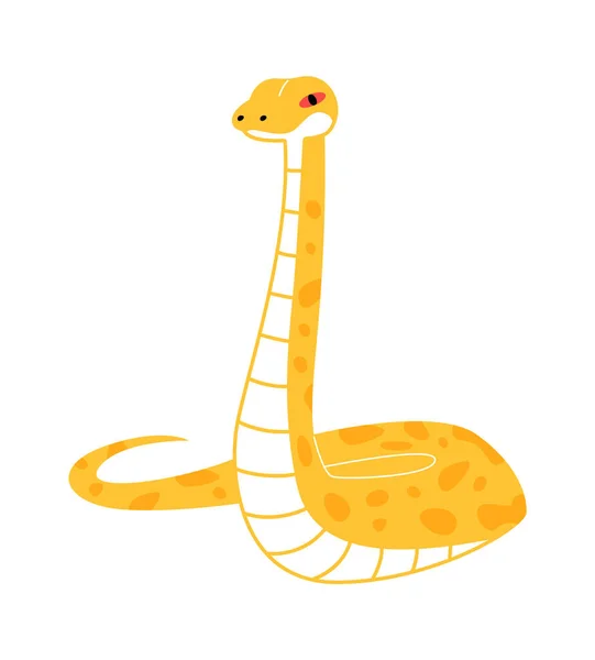 Python Snake Reptile Vector Ilustração —  Vetores de Stock