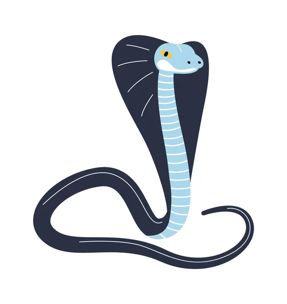 Cobra Snake Reptile Vector Ilustração — Vetor de Stock