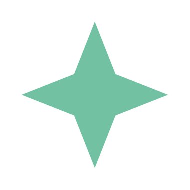 Yıldız Geometrik Element Vektörü İllüstrasyonu