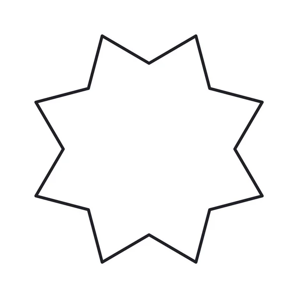 Yıldız Çizgili Element Vektör Llüstrasyonu — Stok Vektör