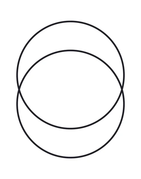 丸みを帯びた幾何学的要素ベクトルイラスト — ストックベクタ