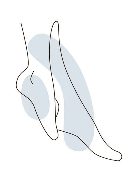 Λιωμένα Γυναικεία Πόδια Εικονογράφηση Διάνυσμα — Διανυσματικό Αρχείο