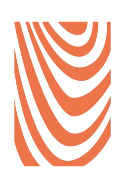 Soyut Eğri Dikdörtgen Desen Vektör İllüstrasyonu