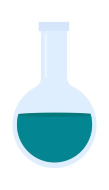 Sıvı Vektör İllüstrasyonlu Laboratuvar Şişesi