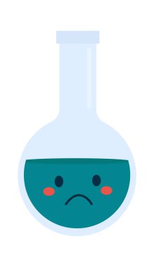 Laboratuvar Matarası Karakter Vektörü İllüstrasyonu