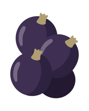 Frenk üzümü Simge Vektörü İllüstrasyonu