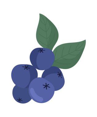 Yabanmersini Şubesi Simgesi Vektör İllüstrasyonu