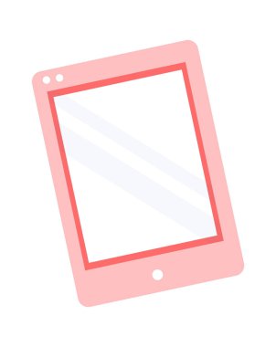 Dijital Tablet Aygıt Vektörü İllüstrasyonu
