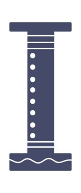 El Çizimi Alfabe I Harf Vektörü İllüstrasyonu