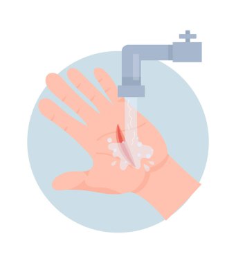 Su vektörü illüstrasyonuyla İlk Yardım