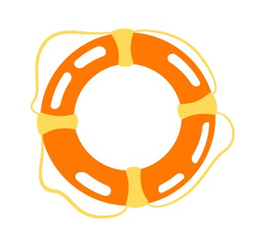 Lifebuoy Geleneksel Yuvarlak Vektör İllüstrasyonu