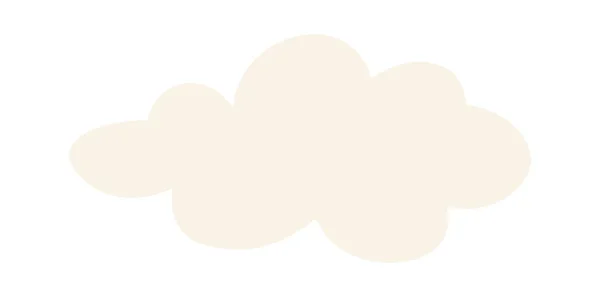 Sky Cloud Icono Vector Ilustración — Vector de stock