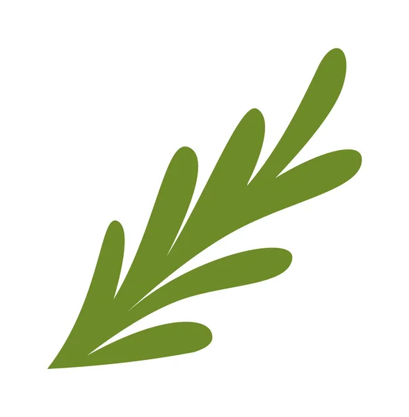 Floral Leaf Icon Vector Illustration — 스톡 벡터