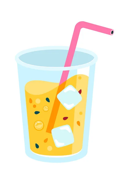 Verre Cocktail Aux Baies Illustration Vectorielle — Image vectorielle