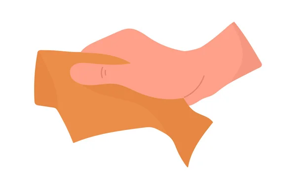 Χέρι Εικόνα Διάνυσμα Rag — Διανυσματικό Αρχείο