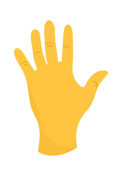 Χέρι Καουτσούκ Glove Εικονογράφηση Διάνυσμα — Διανυσματικό Αρχείο