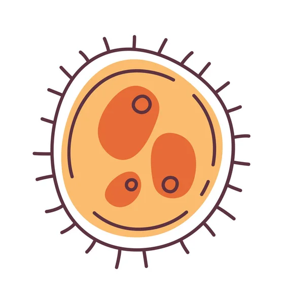 Bacterias Microbios Icono Vector Ilustración — Archivo Imágenes Vectoriales