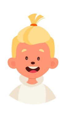 Mutlu Çocuk Çocuk Vektör İllüstrasyonu