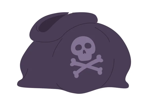 Σάκος Τσάντα Pirate Vector Σύμβολο Εικονογράφηση — Διανυσματικό Αρχείο