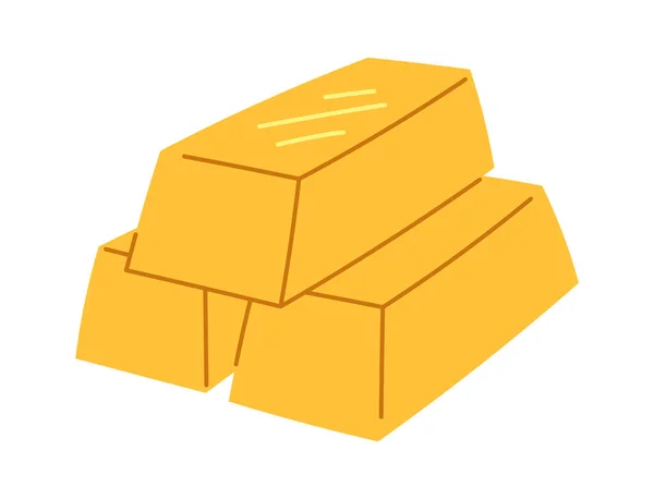 Stack Gold Bars Illustration Vectorielle — Image vectorielle