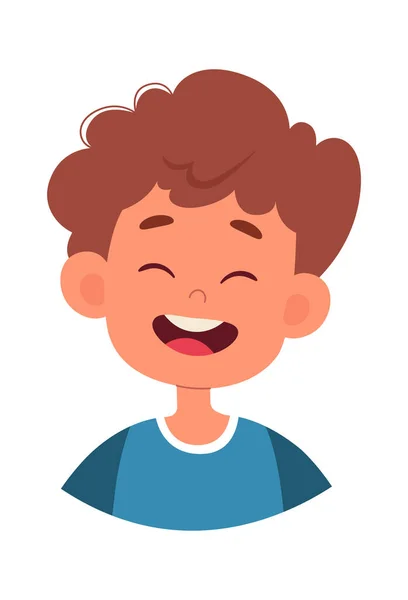 Happy Child Boy Vektor Illustration — Stockvektor