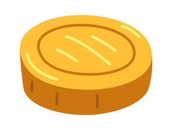 Illustrazione Vettoriale Icona Moneta Oro — Vettoriale Stock