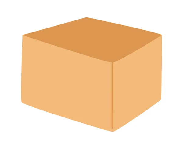 Ilustración Vectores Caja Cartón Abierto — Vector de stock