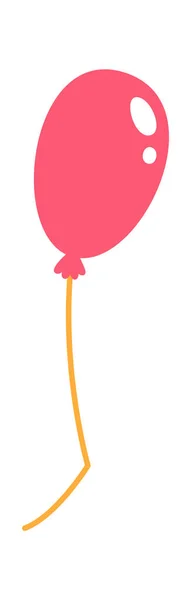 Μπαλόνι Στην Απεικόνιση Διάνυσμα Σχοινί — Διανυσματικό Αρχείο