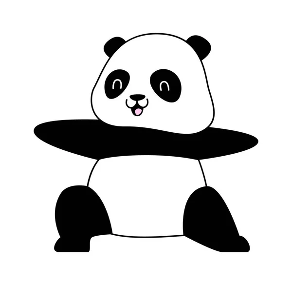 熊猫健体矢量图解 — 图库矢量图片