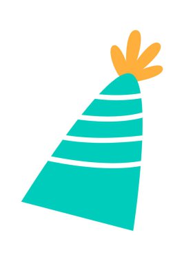 Doğum günü dekoratif Şapka Vektörü İllüstrasyonu