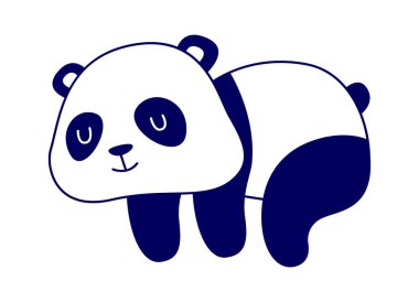 Yalancı Panda Hayvan Vektörü İllüstrasyonu