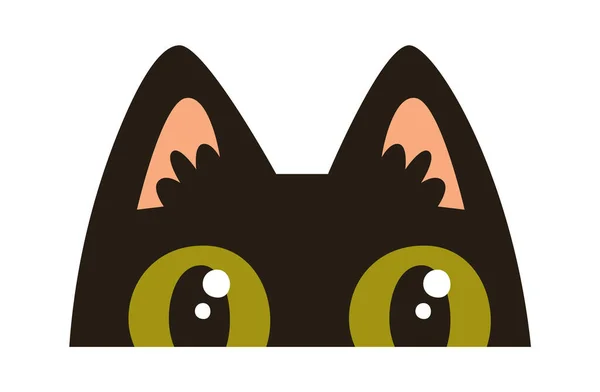 Kikande Katt Sällskapsdjur Vektor Illustration — Stock vektor