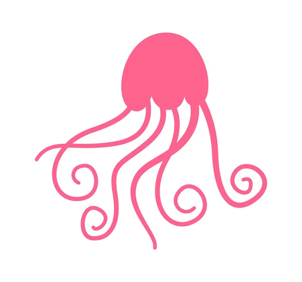Octopus Flat Icon Vector Illustratie — Stockvector