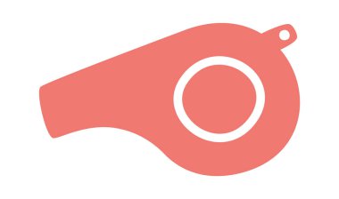 Spor Islığı Simgesi Vektör İllüstrasyonu