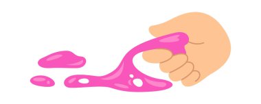 El Tutma Sümük Vektörü İllüstrasyonu