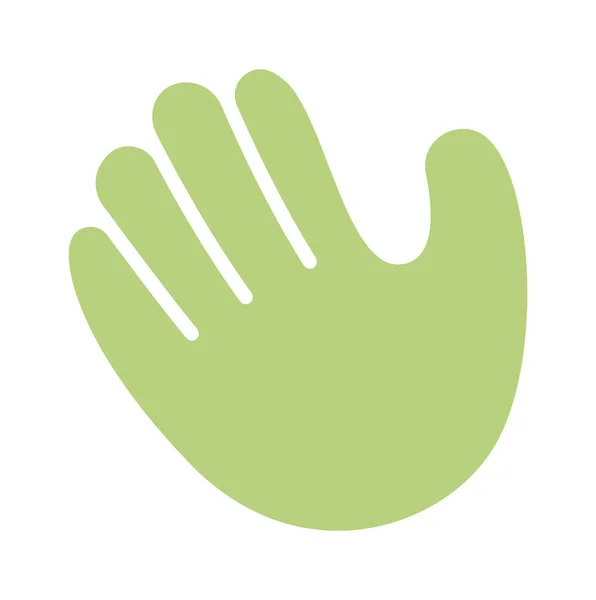 Hand Palm Silhouette Vektor Illustration — Stockvektor
