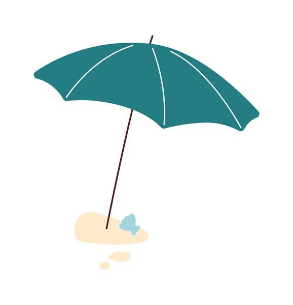 Paraguas Playa Vector Ilustración — Vector de stock