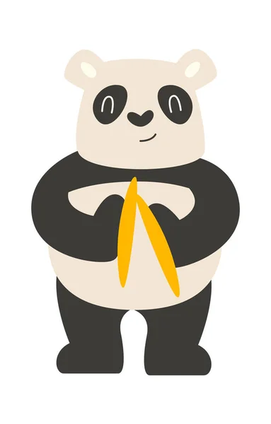 Panda Spel Slagverk Vektor Illustration — Stock vektor