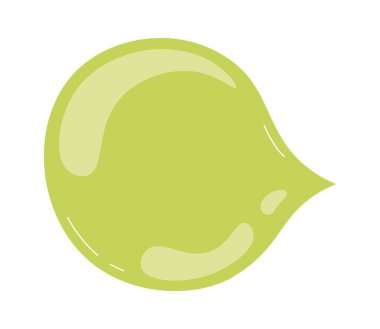 Şişirilmiş Kabarcık Simgesi Vektör İllüstrasyonu