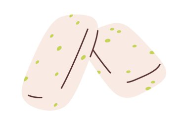 Naneli Sakız Vektörü İllüstrasyonu