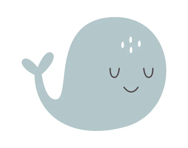 Cartoon Whale Icon Vector Illustratie — Stockvector