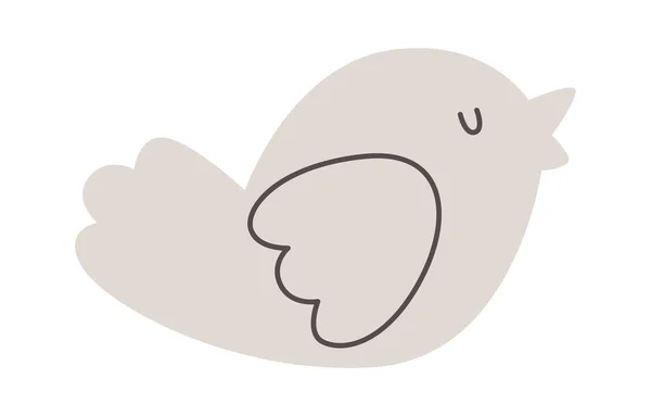 Zeichentrickvogel Icon Vector Illustration — Stockvektor