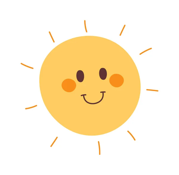 Obrázek Vektoru Znaků Usmívajícího Slunce — Stockový vektor