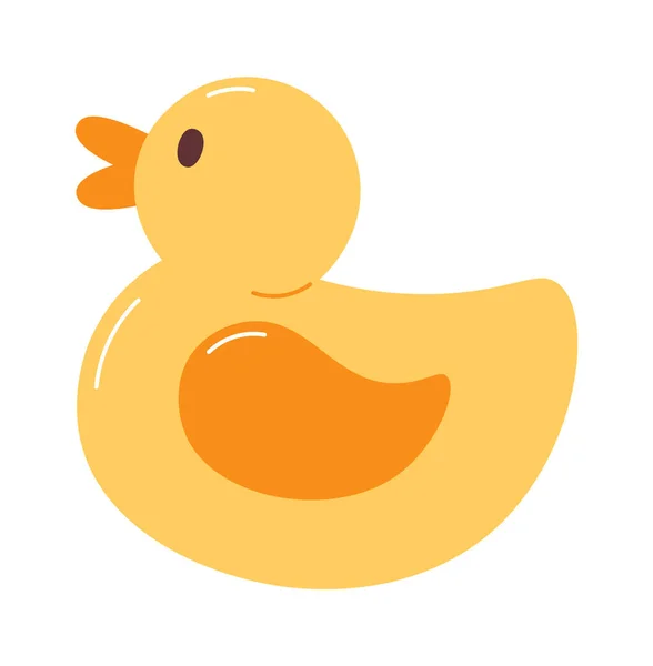 Rubber Duck Toy Vector Illustration — Stock Vector